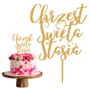 Topper na tort CHRZEST ŚWIĘTY WZ.VII | WYBÓR KOLORU + IMIE GRATIS