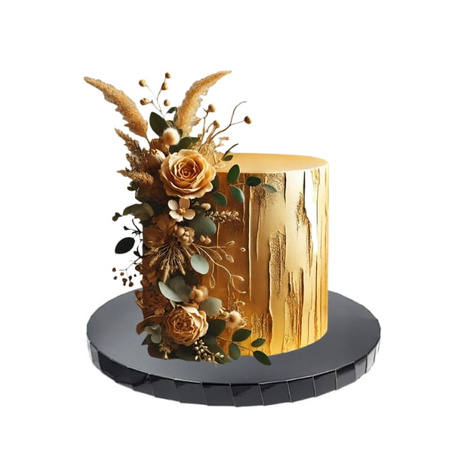 Podkład pod tort styrodur śr. 32,5 CZARNY PREMIUM