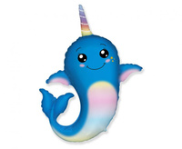 #BFK Balon foliowy 14" FX - Narwal, niepakowany