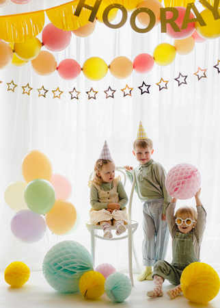Balon foliowy Serce - It's a girl, 45cm, jasny różowy