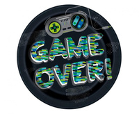 #ZTA Talerzyki papierowe GAME OVER 9", 8 szt.