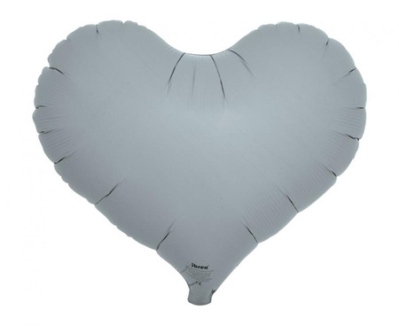 #BFK Balon Ibrex Hel, serce Jelly 14", Blue Gray, 5 szt.