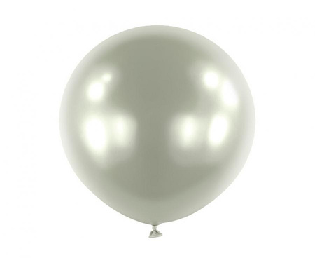 #BL Balon 24" RND Satin Luxe Platinum, 4 szt.