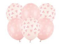 Balony 30 cm, Kokardki, mix (1 op. / 6 szt.)