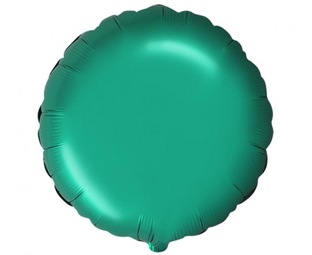 #BFK Balon foliowy 18" FX- Okragły (satynowy zielony), niepakowany KK
