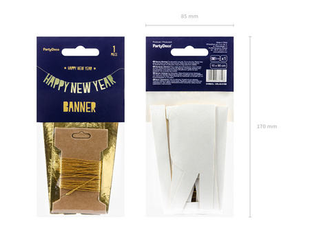 Baner Happy Birthday, mix, 15 x 175 cm