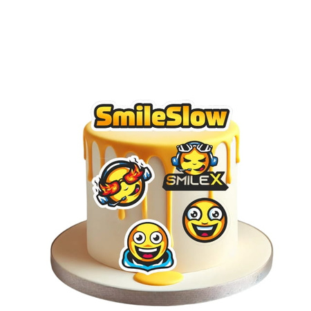 Opłatek na tort SMILESLOW WZ. II