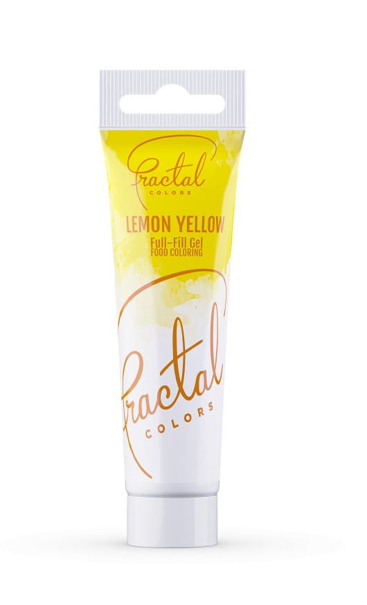 Barwnik spożywczy w żelu Żółty Cytrynowy 30 g Fractal Colors w tubce