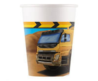 #ZKU Kubeczki papierowe (WM) Construction, 200ml, 8 szt. (SUP label)