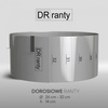 Rant regulowany z podziałką, h14cm śr. 26-32 cm DR Ranty