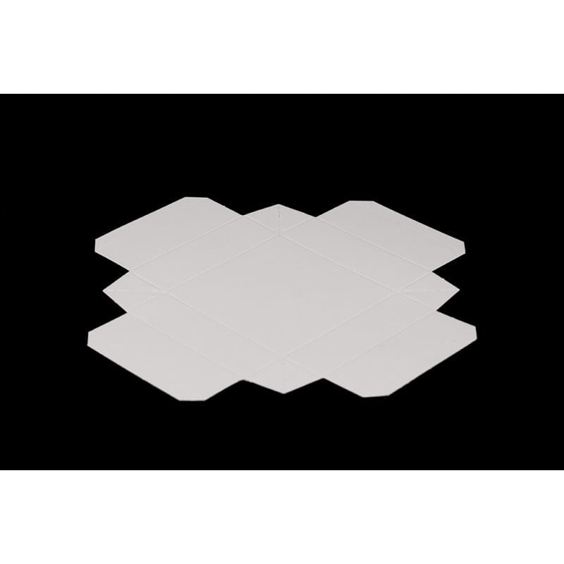 Pudełko na 1 monoporcję z białą podstawą i przezroczystą górą