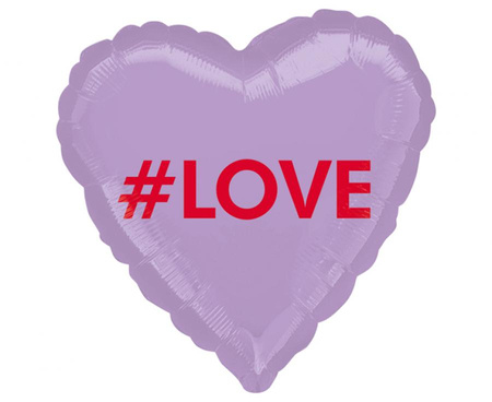#BFK Balon foliowy 18" HRT "LOVE", zapakowany