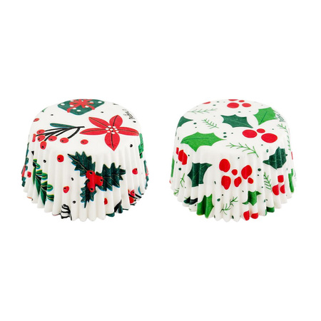 Świąteczne papilotki do muffinek babeczek 50x32 cm Best Wishes 36 szt. Decora