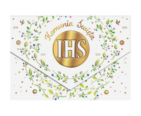 #ZK Karnet Koperta A5 KOMUNIA LISTKI IHS