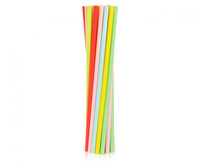 #ZSŁ Rurki (słomki) pap. pastelowy mix, 6x197mm / 250 szt. KK