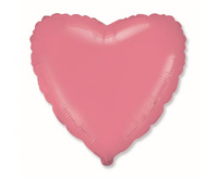 #BFK Balon foliowy 18" FX - Serce (pastel czerwony), niepakowany