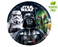 #ZTA Talerzyki papierowe Star Wars Galaxy, next generation 20cm, 8 szt. (plastic-free), (papier FSC)