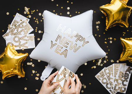 Dekoracja papierowa Pająki, 27x17 cm, czarny (1 op. / 5 szt.)