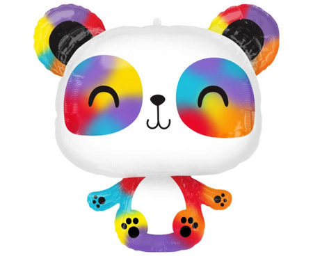 #BFK Balon foliowy SuperShape Panda 60 x 60 cm, zapakowany