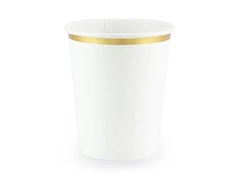 Kubeczki, biały, 260 ml 6 szt.