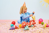 Balony Rainbow 30cm pastelowe, czarny (1 op. / 100 szt.)