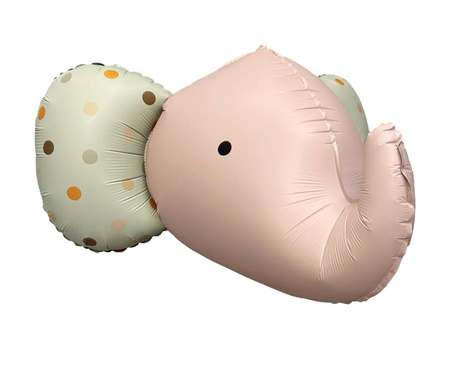 #BFK Balon foliowy Słoń 3D, różowy matowy, 63x50 cm