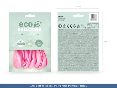 Balony Eco 26cm metalizowane, zielona trawa (1 op. / 10 szt.)