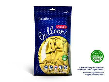 Balony Strong 23cm, Pastel Honey Yellow (1 op. / 100 szt.)