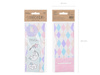 Balony 30cm, happy birthday, P. Baby Pink (1 op. / 6 szt.)