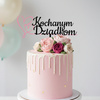 Topper na tort 15x15 cm KOCHANYM DZIADKOM DZIEŃ BABCI I DZIADKA WZ.I