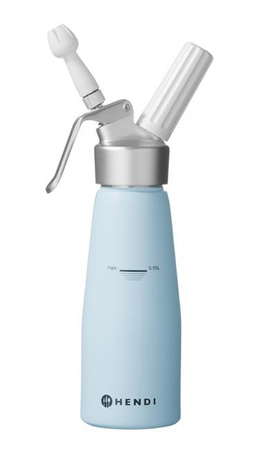 Syfon do bitej śmietany 0,5L, Błękitny, ?80x(H)260mm HENDI