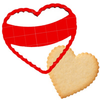 Foremka do tworzenia dekoracji SERCE KARBOWANE WZ.I KicCake