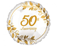 #BFK Balon foliowy 18" SHP -  Happy 50th anniversary