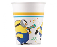 #ZKU Kubeczki papierowe (WM) Minions Rise of Gru, 200ml, 8 szt. (SUP label) (papier FSC)