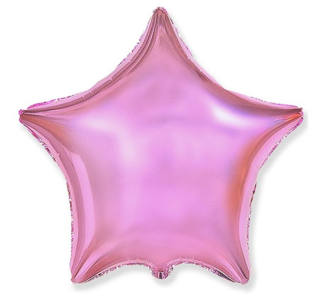 #BFK Balon foliowy 18" FX - Gwiazda (j. różowa), niepakowany