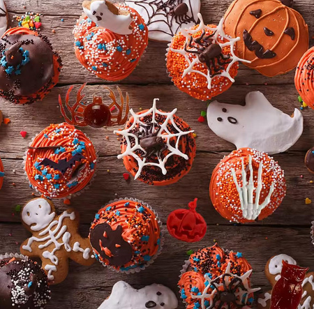 Forma silikonowa do dekoracji masy cukrowej czekolady Halloweenowe DYNIE