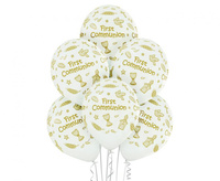 #BL Balony D11 First Communion 1C5S, 6 szt.