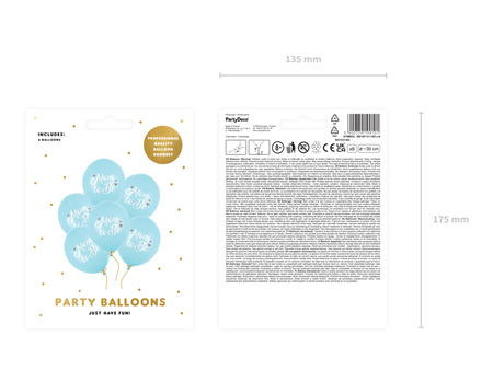 Balon foliowy Butelka, 38x97 cm, mix