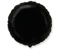 #BFK Balon foliowy 18" FX - Okrągły (czarny), niepakowany