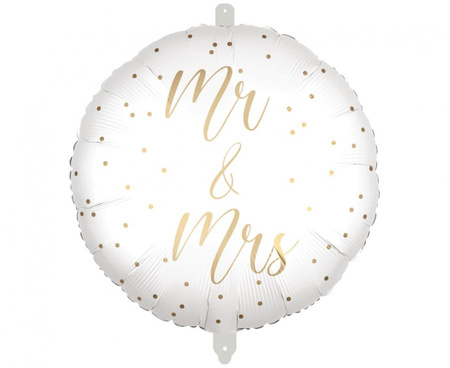 #BFK Balon foliowy 18" Mr & Mrs Decorata Party
