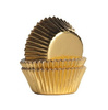 Papilotki do muffinek ZŁOTE METALICZNE 30 szt. PME