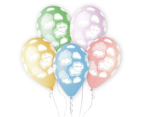 #BL Balony Premium Hel Chmurki, 13"/ 5 szt. KK