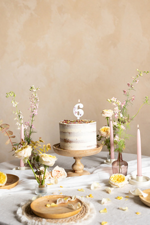 Świeczka urodzinowa Cyferka 8, 4.5 cm, złoty