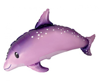 #BFK Balon foliowy 24" FX - Słodki Delfin, różowy, pakowany