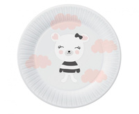 #ZTA_GD Talerzyki papierowe Lovely Friends, 18 cm/ 6 szt. KK