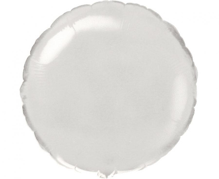 #BFK Balon foliowy 18" FX - Okrągły (biały), niepakowany