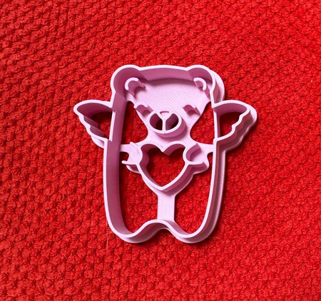 Foremka do tworzenia dekoracji MIŚ Z SERDUSZKIEM WZ.I KicCake