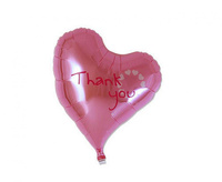 #BFK Balon Ibrex Hel, serce Sweet 14", Thank you, pink, packed
