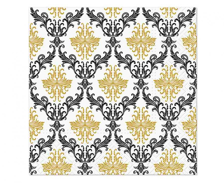 #ZSE Serwetki papierowe PAW Royal Ornament gold, 20szt.