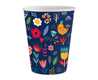 #ZKU_GD Kubeczki pap. Kolekcja Summer - Have fun (dark), 250 ml/ 6 szt.